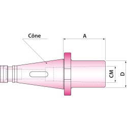 Douille de réduction 2-usage DIN2080 SA30