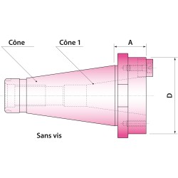 Douille de réduction cône/cône DIN2080 SA50.