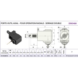 P/O motorisé VDI DIN5480 radial - serrage double