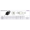 P/O motorisé VDI DIN5482 axial carré